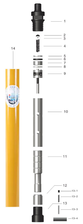 Погружной пневмоударник KQ-76A