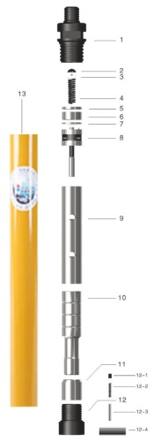 Погружной пневмоударник KQ-50
