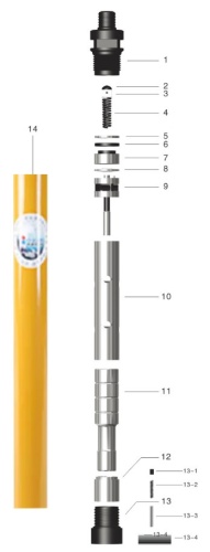 Погружной пневмоударник KQ-90B