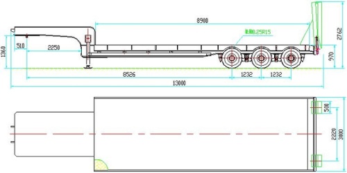 Трал QDT9493TDP (40 т)